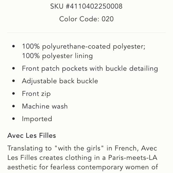 Avec Les Filles Dark Brown Leather Skirt and matching vest Sz M - Picture 10 of 15